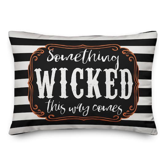 Something Wicked This Way Comes Throw Pillow